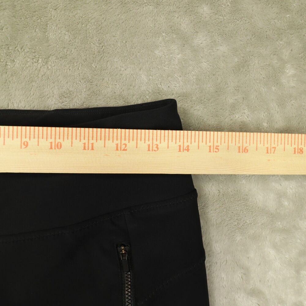 Athleta Womens Black High Rise Stellar Tights Pant Zip Pockets size Small 870815 - Picture 7 of 11
